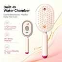2027 Upgrade 5‑in‑1 Electric Mist Air Cushion Massage Brush, Anti‑Tangle Self‑Cleaning Hair Comb for Dry Frizzy Hair, USB‑C Recharge, Christmas Stocking Stuffers Beauty Gifts for Women (Beige)