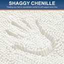 Smiry Bathroom Rugs 71X47, Luxury Chenille Extra Soft Absorbent Bath Mat