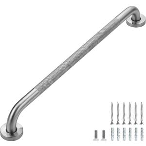 Grab Bars for Shower, 1 Pack 18-Inch Anti Slip Shower Handles for Elderly, Safety Shower Grab Bar, Stainless Steel Handicap Grab Bars for Bathroom (White 1" Diameter)
