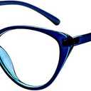 oriopxic Cat Eye Distance Glasses Womens Retro Nearsighted Myopia Glasses, Magnification Strength: -1.0 Diopters