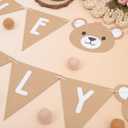 We Can Bearly Wait Banner - Bear First Party Decoration,Bear 1st Birthday Banner,Bear Gender Reveal Decorations (we can bearly wait)