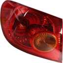 labwork Left Driver Side LH Tail Light Lamp Assembly Red Lens and Housing Replacement for Toyota Corolla 2005-2008 Outer Rear 8156002290 TO2800154