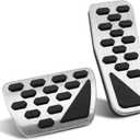 Car Foot Accelerator Pedal Cover Compatible for Jeep Wrangler JL/JLU 2018-2025, Compatible for Jeep Gladiator JT 2020-2025 Accessories Gas Brake Pedal Cover Cap Interior Parts