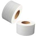 2 Pack Water Activated Tape Length 300 feet x Width 2.4" Reinforced Gummed Kraft Paper Tape Packing Sealing Fiberglass Recyclable Tape White