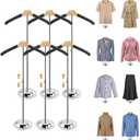 20-35 Inch Height Adjustable Shirt Display Stand, T Shirt Display Stand for Vendors, Mannequin Torso for Clothing Dress Garment Coat Retail (Black, 6 Pcs)