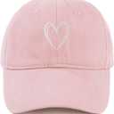 American Trends Womens Baseball Caps Cute Heart Dad Hat, Adjustable Cotton Unisex Cap for Workout, Golf & Everyday Wear