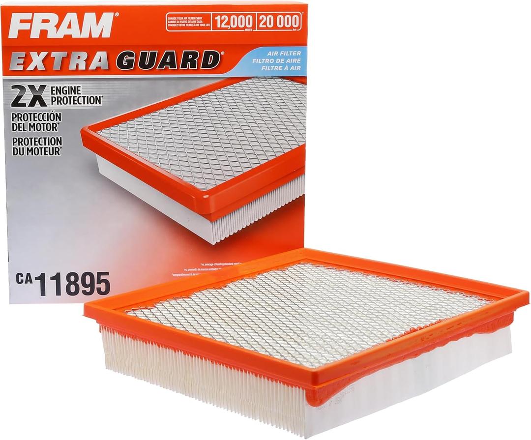 FRAM Extra Guard CA11895 Replacement Engine Air Filter for 2013-2022 Toyota (4.0L, 4-6L & 5.7L), Provides Up to 12 Months or 12,000 Miles Filter Protection
