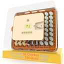 Egg Incubator for Hatching 56-154 Chicken/Quail/Turkey Eggs, 360 View Poultry Incubators with Automatic Egg Turning/Humidity Control&Alarm/Auto Water Adding/Adjustable Tray, for Beginner/Farm/Home