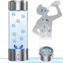 Generic Hydrogen Water Bottle - Ionized Water Machine - Portable, Rechargeable, 450 ml with SPE/PEM Technology - Hydrogen Rich Water, 1600 PPB in 3 Minutes of Quick Electrolysis