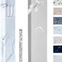A&S Modern Stone Mezuzah Case Design, Mezuza Cover for Scroll Protection, Easy Peel and Stick Houswarming Gift and Home Blessing (7 Inches)