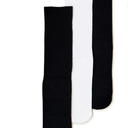 Pair of Thieves Men's Cushioned Ribbed Crew Socks (2-Pack),Black/White