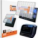 For Tesla Cybertruck Glossy Screen Protector - [More Clear& Smooth] Cyber Truck EV Pickup Accessories - 9H+ Ultimate Tempered Glass for 18.5" Front & 9.4" Rear Screen - Mounting Frame Kit