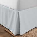 Utopia Bedding Queen Bed Skirt - Soft Quadruple Pleated Ruffle - Easy Fit with 16 Inch Tailored Drop - Hotel Quality, Shrinkage and Fade Resistant (Queen, Light Grey)