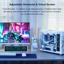 11.3 Inch Stretched Bar Monitor - One Cable Connection(No HDMI Needed) FHD IPS 1920x440 LCD Display, PC Secondary Screen for Aida64 CPU GPU RAM Tep Monitoring for Windows 10/11 Only -White