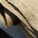 Hand Woven Farmhouse Jute Area Rug 6x9 Ft Rectuangle Natural Yarn, Rustic Vintage Beige Braided Reversible Rug, Eco Friendly Rugs for Bedroom, Kitchen, Living Room, Farmhouse 100% Jute Rug - Natural