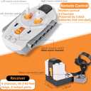 VAOEVA 5-in-1 Motor Kit Compatible with Most Stud Building Blocks, Motor Set with Powerful Motors, Advanced Remote Control Functionality, Wide Compatibility
