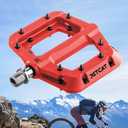 Mountain Bike Pedals Flat - MTB Pedals Flat, Bicycle Pedals for BMX/MTN/Road/Gravel/EBike, BMX Pedals, Platform Pedals, Adults & Kids Bike Replacement Upgrades Parts 9/16