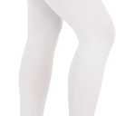 Anti Embolism Compression Stockings, Thigh High Unisex Ted Hose Socks 15-20 mmHg Moderate Level (White, XL)