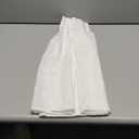 36x24 Inch Length White Kitchen Window Cafe Curtains Over Sink,Modern Farmhouse Style Boho Pinch Pleat Linen Sheer Tier Short Curtains for Small Window