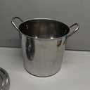 Stainless Steel Pot 12-Qt scald-resistant handle with metal lid Stock Pot Holds 4 gallons of soups and stews Soup Pots for kitchen