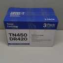 TN450 Toner Cartridge DR420 Drum Unit Replacement for Brother TN450 TN-450 TN420 DR-420 Work with HL-2270DW HL-2280DW HL-2230 MFC-7860DW Intellifax 2840 2940 (2 Toner +1 Drum,3 Pack)