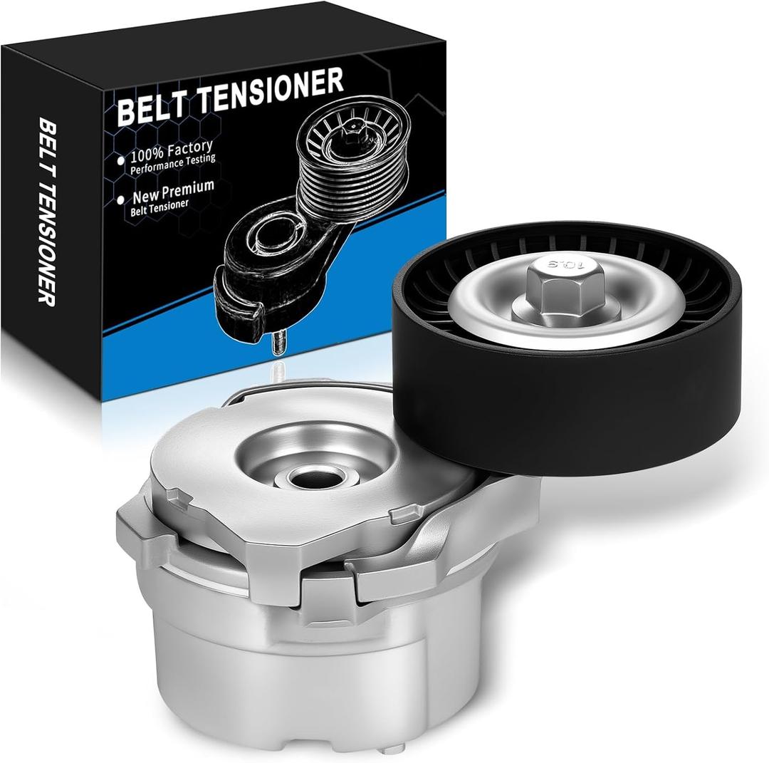 39298 Belt Tensioner Assembly with Pulley for:-Ford F150 2011-2017 2.0L L4, for:-Mustang 2011 2012 5.0L V8, 2015 2016 2017 5.0L V8 OE# 39298, BR3E6B209HC, BR3Z6B209B