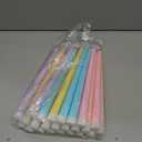 Baquler 24 Pcs 11'' Pastel Flameless Taper Candles Colorful LED Candle Sticks Colored Battery Operated Candle Pink Plastic Flickering Candlestick for Easter Wedding Birthday Dinner Table Party Decor