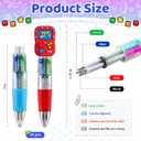 CZWZ 30Pcs Mini Multicolor Pens in One 4-in-1 Cute Pens Bulk for Kids, Ballpoint Pen for Birthdays and Children's Parties, Fun Gifts Assorted Ink Kawaii Pen(Vedio Game)