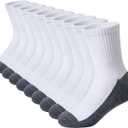 DoSmart Kids Athletic Crew Socks Boys Girls Classics Cotton School Uniform Childs Sports Breathable Casual Socks 10 Pairs, 9-12Yrs