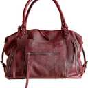 Women's Large Tote Bag City Tote Bag Purse with Zipper Women Vegan Leather Hobo Handbags with Adjustable Strap (Orange-Red)