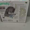 Ingenuity Stow & Go Compact Folding Baby Bouncer, Lightweight Portable Seat with Vibration, Grey, Under 5 lbs