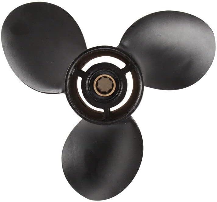 Propeller 9X9 RH 8 Spline Tooth for Mercury Black Max Outboard 6 8 9.9 10 15 HP Boat Motor Engine Parts 3 Blade Aluminum Prop 48-828156A12
