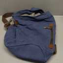 KL928 Canvas Vintage Backpack  Large Casual Daypack Outdoor Travel Rucksack Hiking Backpacks for Men Women (6882-canvas-blue)