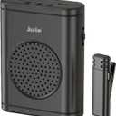Portable Bluetooth Voice Amplifier with Wireless Lavalier Microphone, Personal Teacher Microphone for Classroom, Speaker Megaphone System for Yoga/Meetings/Speeches/Tours