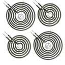 Upgraded WB30M1 WB30M2 Electric Stove Burners Replacement for GE Hotpoint Stove Element,Electric Range Burner Stove Coil for GE Stove Burner Replacement Parts,for GE Stove Top Element Burner (4 Pack)