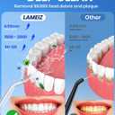 Water Flosser, 300ML Portable Cordless Water Dental Flossers for Teeth Deep Cleaning, IPX7 Waterproof Rechargeable Electric Oral Irrigator Teeth Pick for Travel Home Use and Braces Care (White)