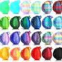 Impossmaker 24PCS 3D Printed Dragon Eggs, Prefilled Easter Dragon Egg with Dragon Toy for Basket Stuffers, Unique Easter Basket Essentials for Kids Goodie Bag Fillers, Classroom Prize Supplies