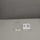 [5 Pack] BESTTEN 2-Gang No Device Metal Blank Wall Plate with hite or Clear Plastic Film, Corrosion-Resistant Stainless Steel Outlet Cover, Standard Size, Brushed Finish, H4.53 x W4.57