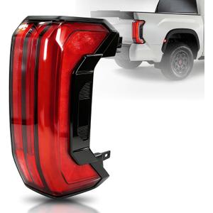LED Tail Light Assembly Compatible with Toyota Tundra 2022-2026 Right Side | Passenger Side Rear Tail Lamp with Tailgate Switch, Sequential Turn Signal, 5-Pin Plug, Replacement for 81550-0C200