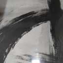 Large Framed Black and White Abstract Wall Art for Living Room, 24x36 Inch