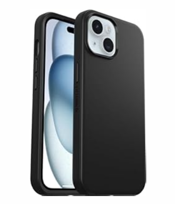 OtterBox iPhone 15, iPhone 14, and iPhone 13 (ONLY) Symmetry Series+ Case - Black, Snaps to MagSafe, Ultra-Sleek, Raised Edges Protect Camera & Screen - Non-Retail Packaging 