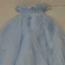 Flower Girl Dress Off Shoulder Pageant Dresses Girls Sparkling Formal Dress Birthday Party Ball Gowns (6, Light Blue)
