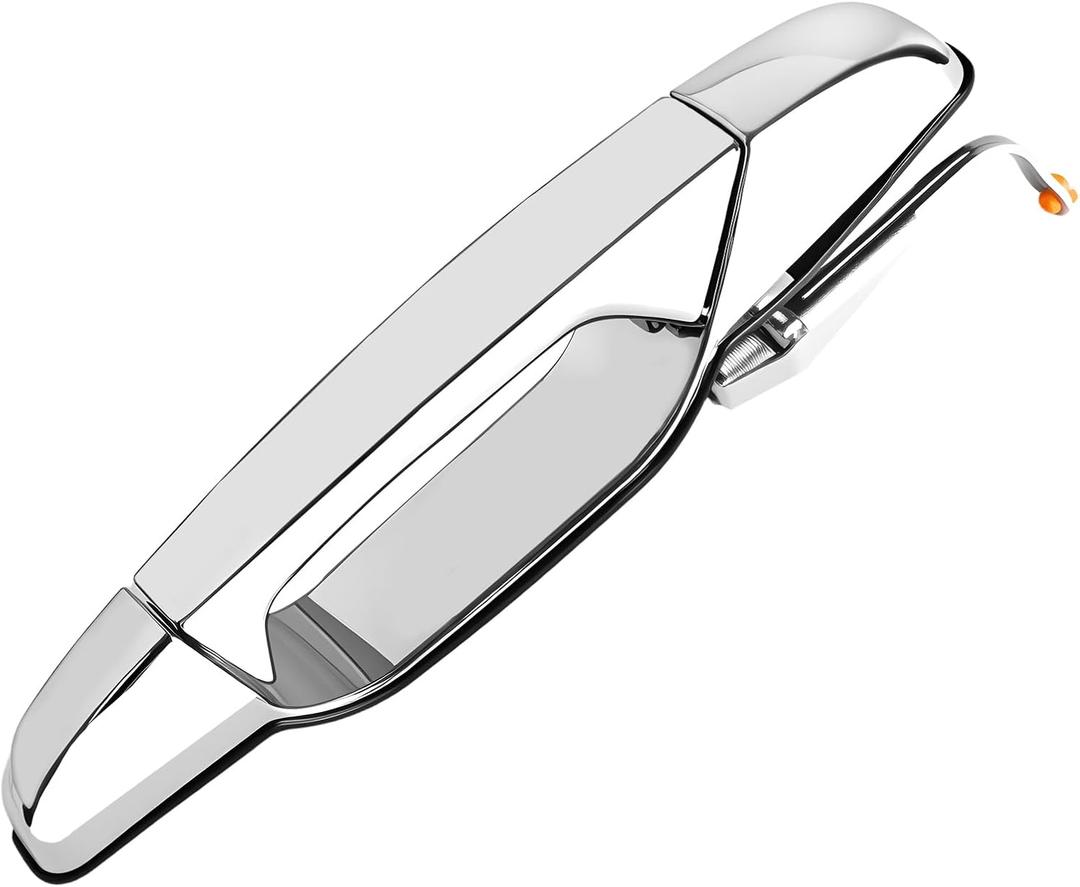 FAERSI Exterior Chrome Door Handle Rear Right Passenger Side Compatible with 2007-2014 Chevy Silverado Suburban Avalanche Tahoe, GMC Sierra Yukon, Cadillac Escalade | Replaces# 80547 15915660