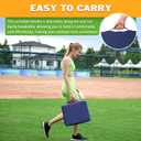 2 Pcs Stadium Seat Cushions Water-Repellent Bleacher Seat Cushions Indoor & Outdoor Seat Cushion for Bleachers Portable Stadium Cushion for Sports Events, Office Chairs, Beaches (Dark Blue)