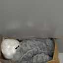 Bedsure ComfyFleece Orthopedic Dog Beds Large Sized Dog, Waterproof Memory Foam Pet Couch Sofa with Sides, Non-Slip Bottom and Egg-Crate Foam Large Pet Bed with Washable Corduroy Cover, Grey (35.0"L x 25.0"W x 7"Th)