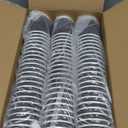 100 Pack 8 oz Disposable Coffee Cups with Lids, To Go Insulated Thick Coffee Cups for Hot/Cold Beverage, Corrugated Ripple Wall Cups for Espresso Coffee, Hot Chocolate and Cocoa - Black