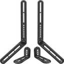 Mounting Dream Soundbar Mount Bracket for Mounting Above or Under TV Fits Most of Sound Bars Up to 15 Lbs, with Detachable Long Extension Plates MD5420