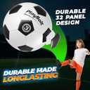 PlayBolt Soccer Ball Size 3 with Pump - Black & White Training Practice & Match Ball for Kids & Toddlers (Pack of 1 or 4)