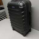 InUSA ENDURANCE Luggage with Spinner Wheels | Durable Lightweight Hardshell Suitcase, Spacious Travel Bag with Handle and Trolley | 20-Inch Carry On Small Luggage | Black