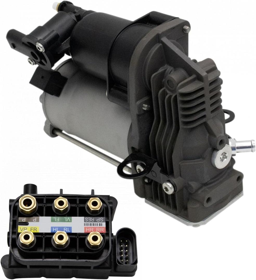 TRQ Air Ride Compressor Pump Valve Block Suspension Kit for Benz ML-Class GL 166